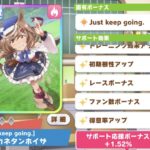 【サポカ】キタサンの話題ばかりで、イベタンホイザ根性サポやけど使えるんか？