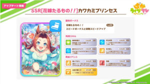 【サポカ】SSRカワカミプリンセス・SSRヒガシアケボノｷﾀ━━━━(ﾟ∀ﾟ)━━━━!!スピードSSSと逃げ根性ｗｗｗ